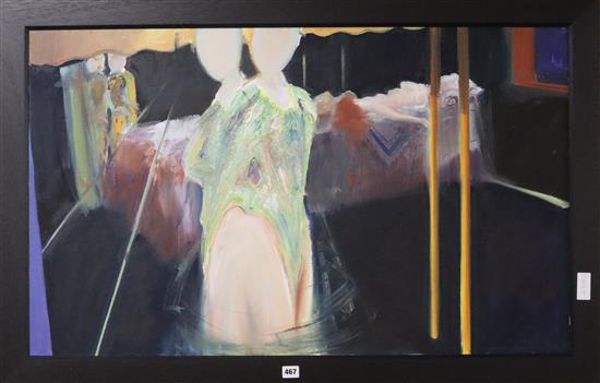 John Scarland, oil on board, Untitled, 61 x 102cm
